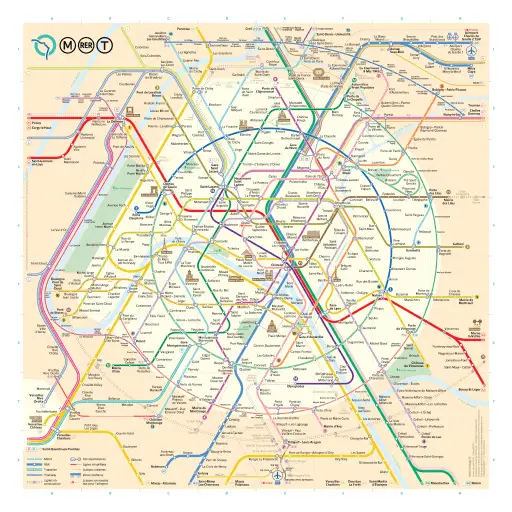 Paris metro map