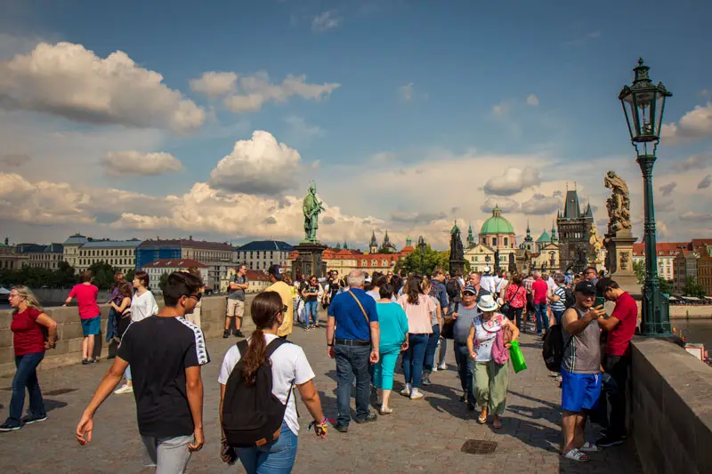 Touristes a Prague