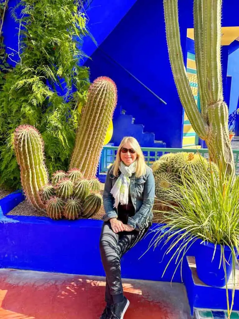 Sarah-at-Jardin-Majorelle