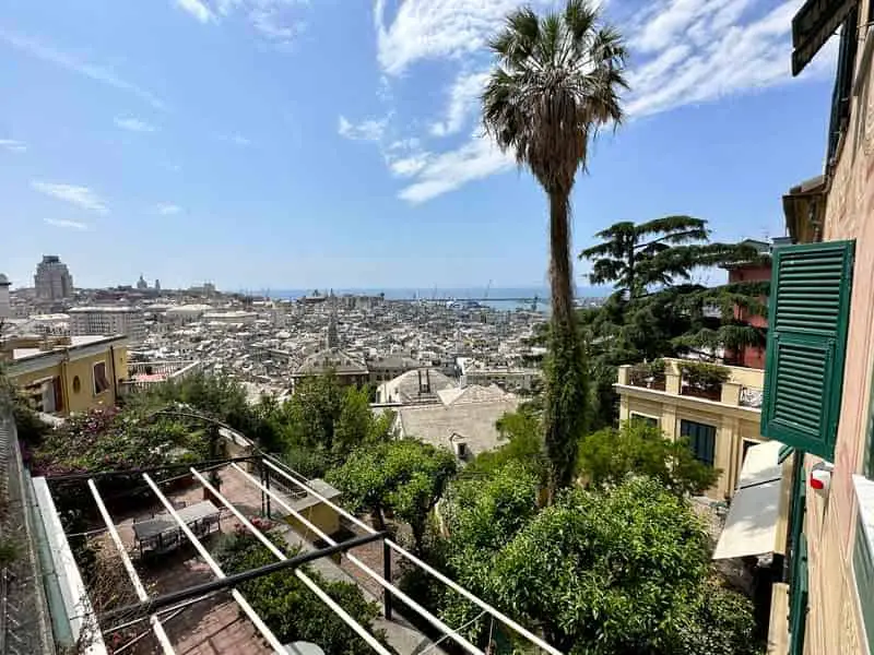 View of Genoa from Spianata di Castelletto