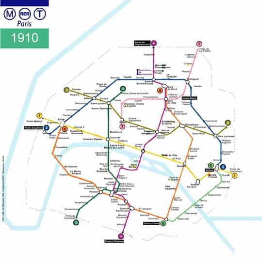 1910 metro map