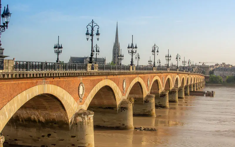 Bordeaux bridge Garonne