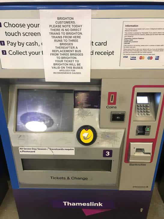 London Ticket Machine